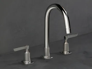 HIGHLINE - 3 hole countertop washbasin tap _ The Watermark Collection